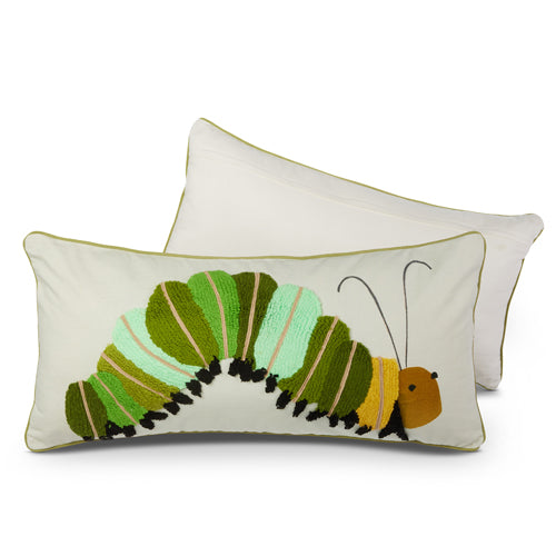Caterpillar Knotted Lumbar Pillow with Insert