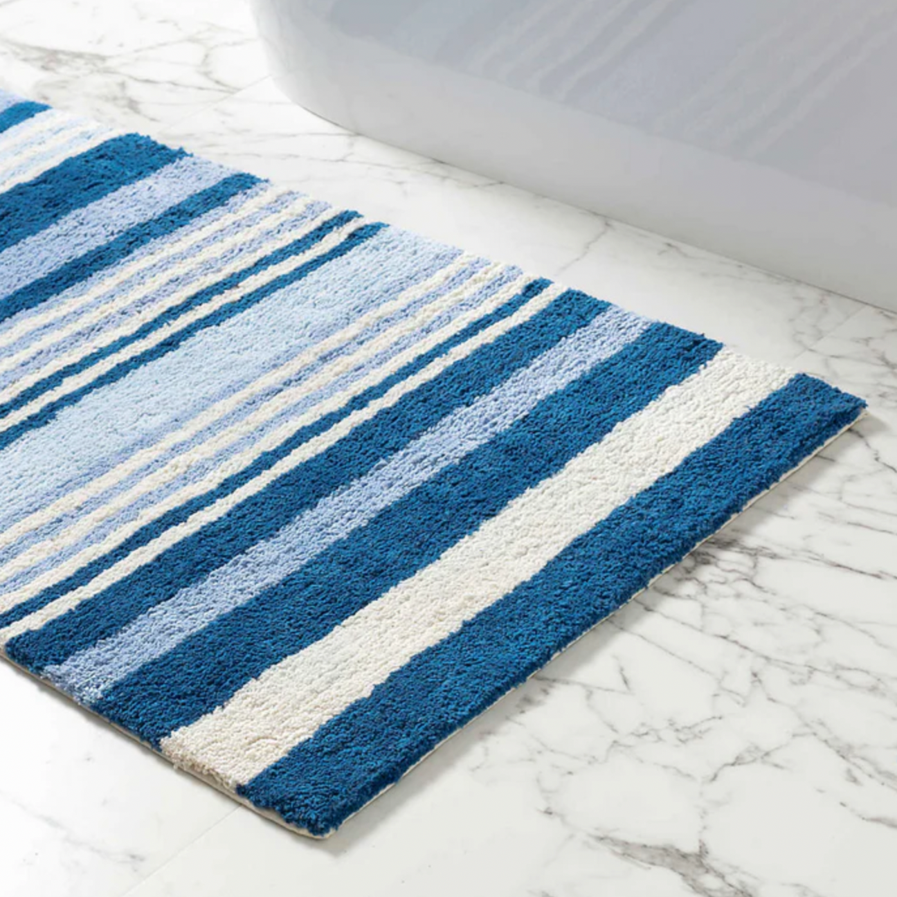 Pine Cone Hill Glen View Blue Bath Rug