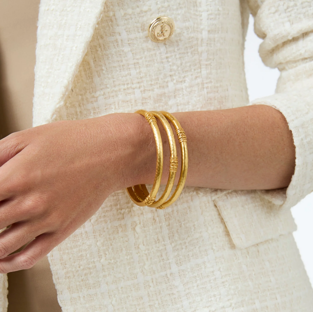 Julie Vos Catalina Bangle Gold