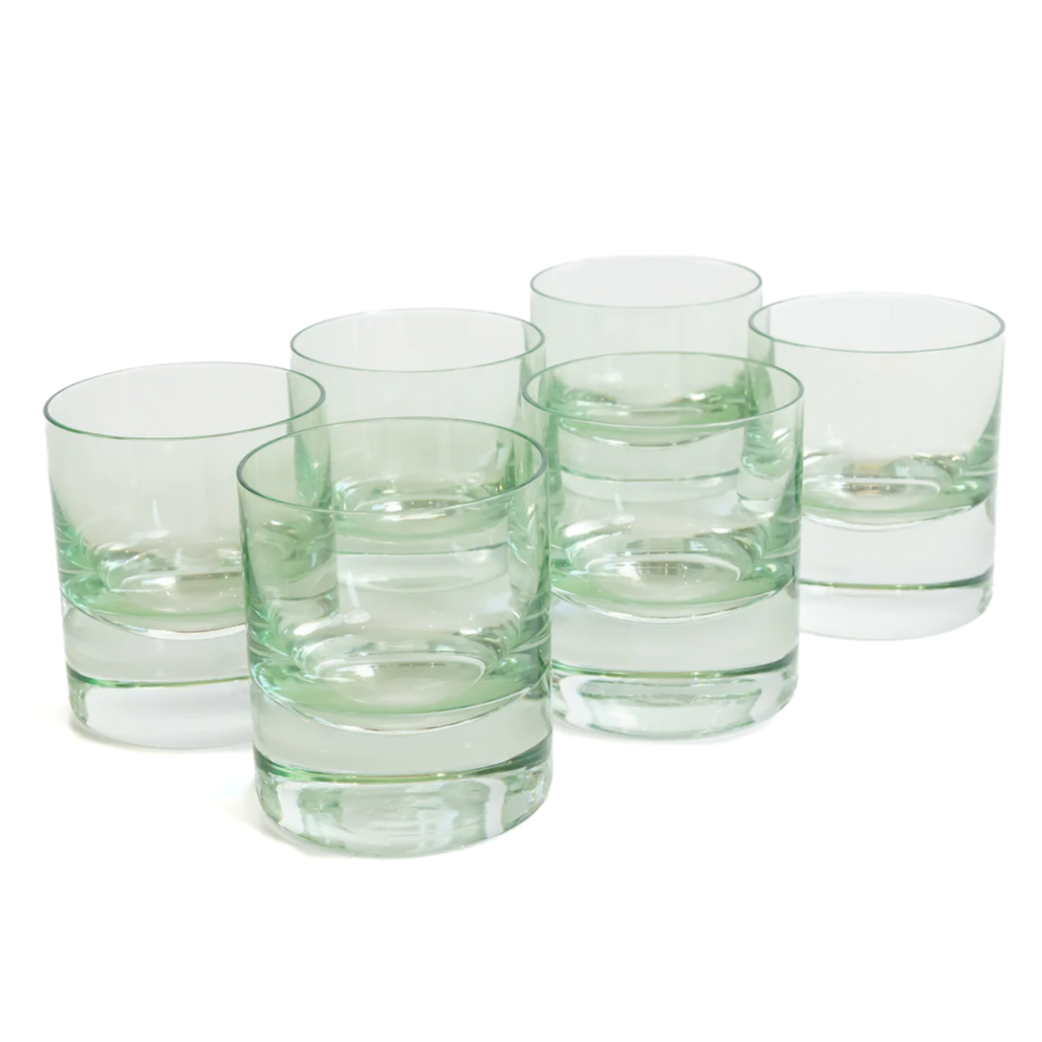 ESTELLE COLORED WINE STEMWARE - SET OF 6 {MINT GREEN} – MAKENZIE