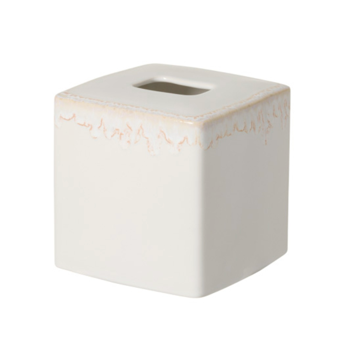 Costa Nova Taormina White Boutique Tissue Box