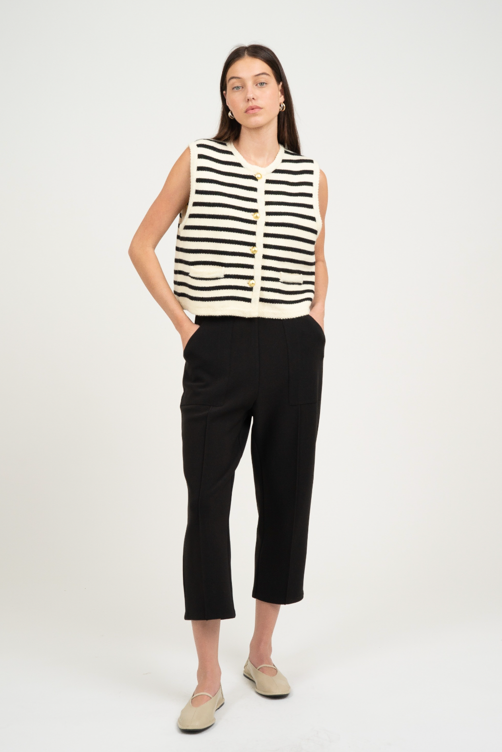 Coco Striped Sweater Vest
