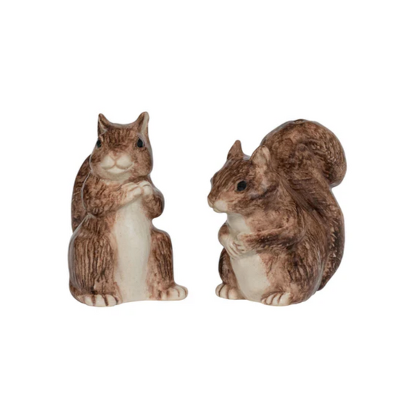 Juliska Clever Creatures Squirrel Salt & Pepper Set