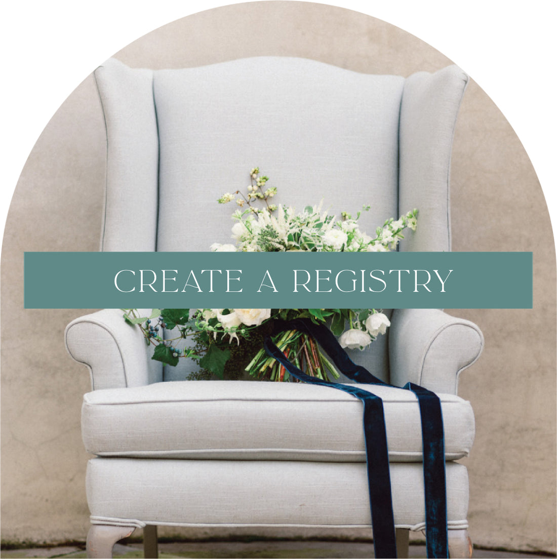 a bouquet of flowers on a chair