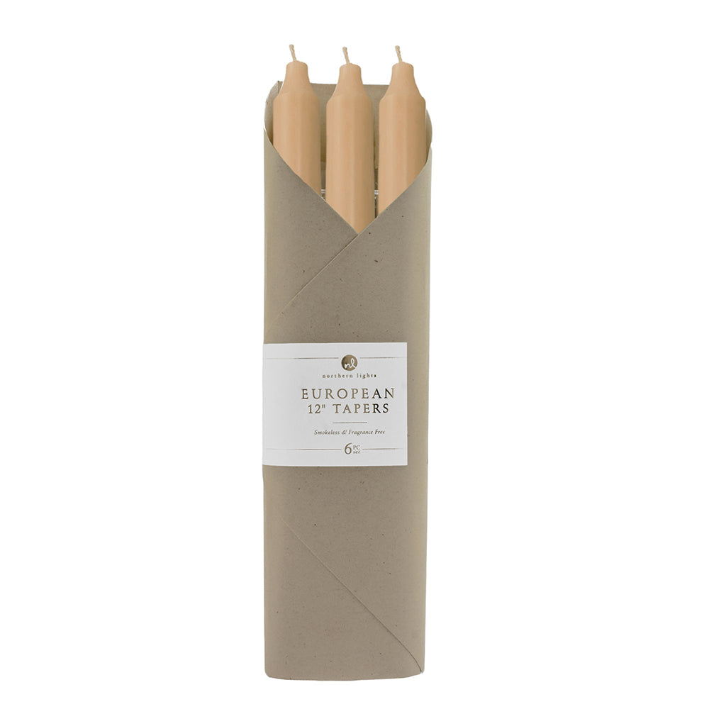 Tan Taper Candles