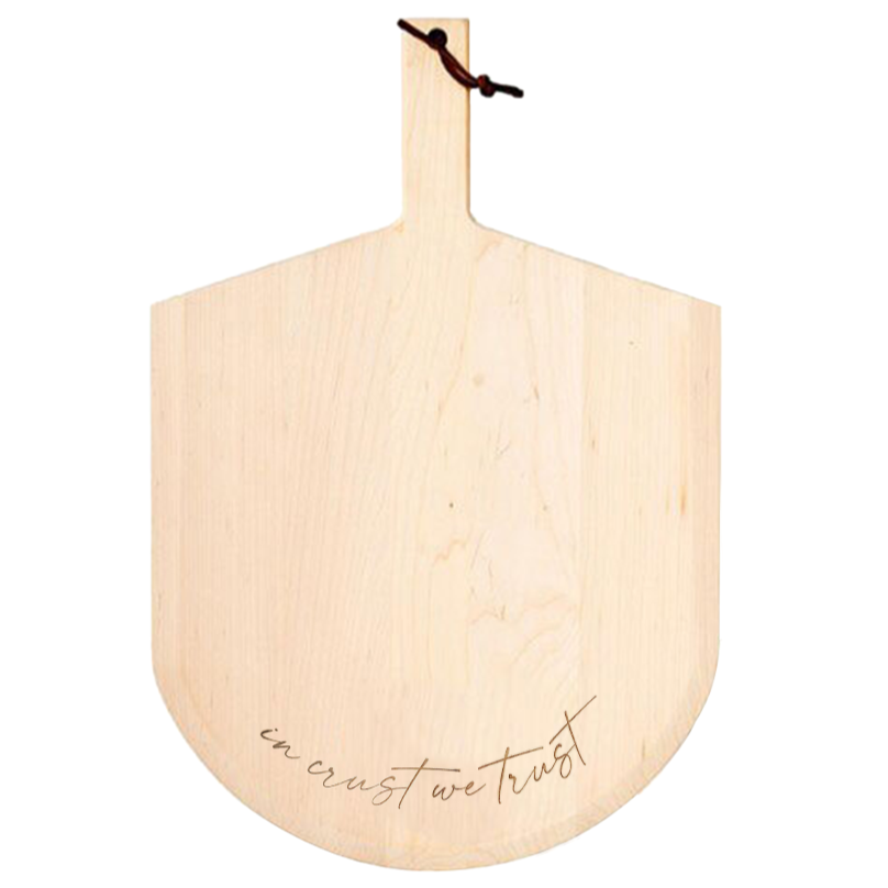 In Crust We Trust Maple Wood Pizza Peel