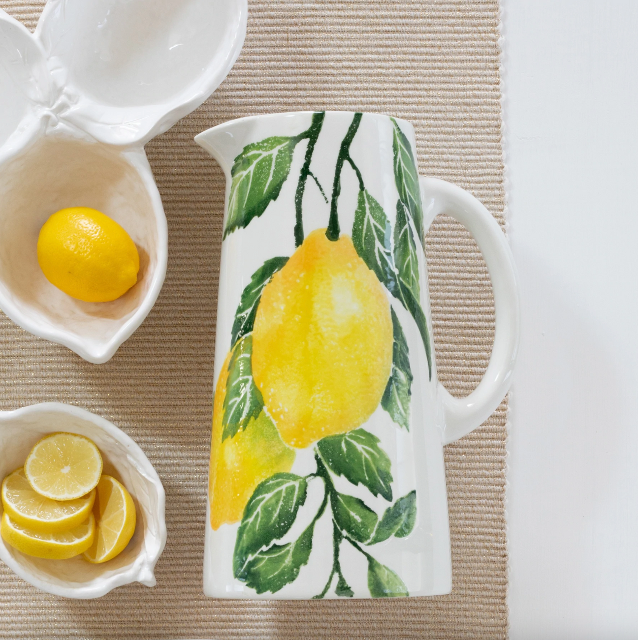 VIETRI Limoni Pitcher